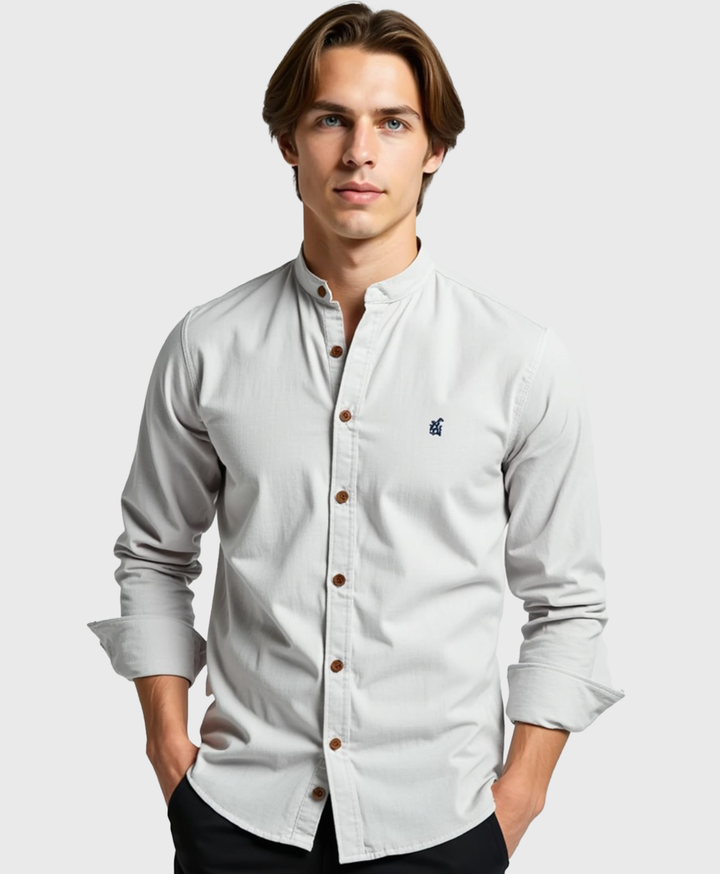 Men's Slim Fit Cotton Dress Shirt - Casual Everyday Wear