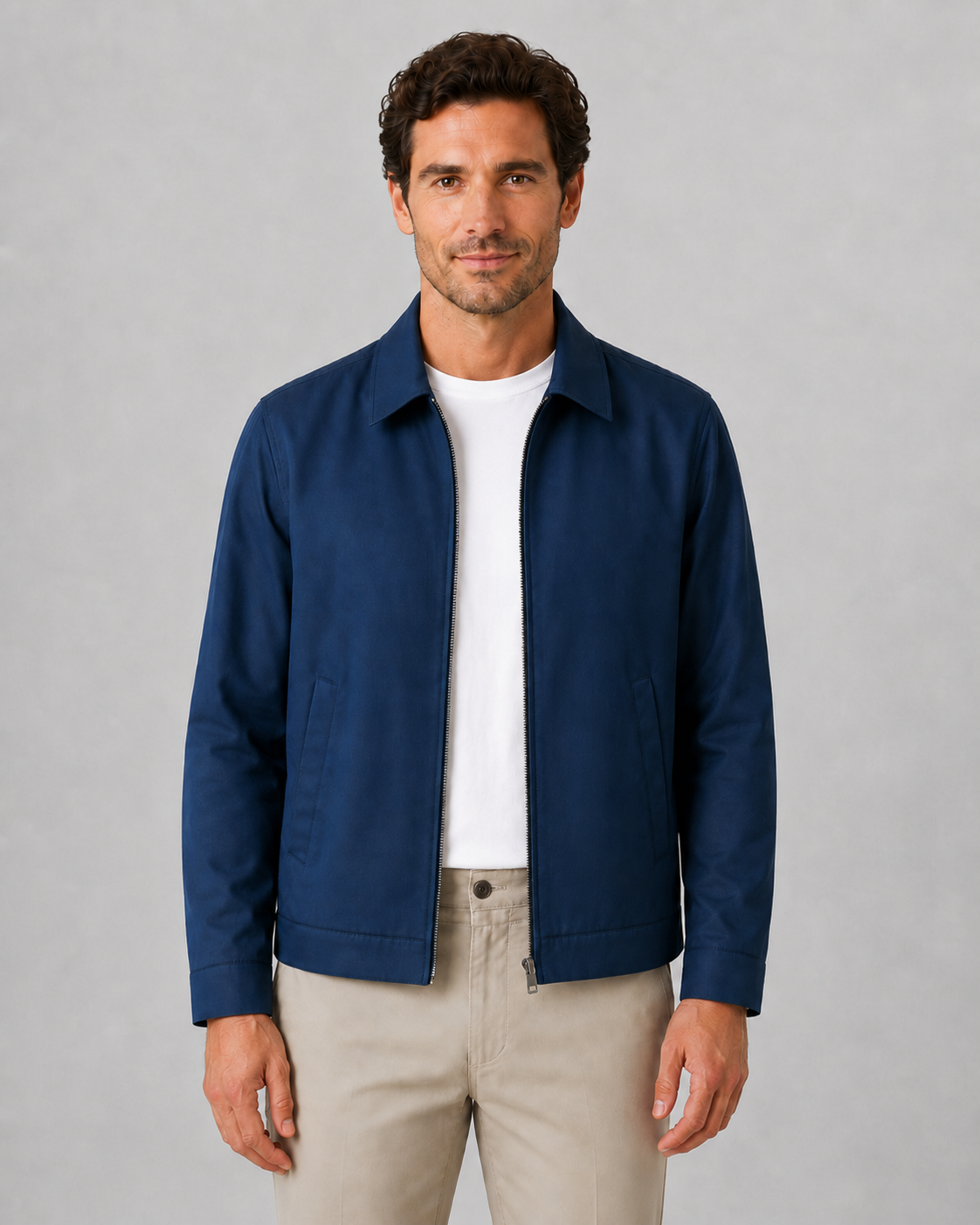 Men's Harrington Jacket – Lightweight with Check Lining
