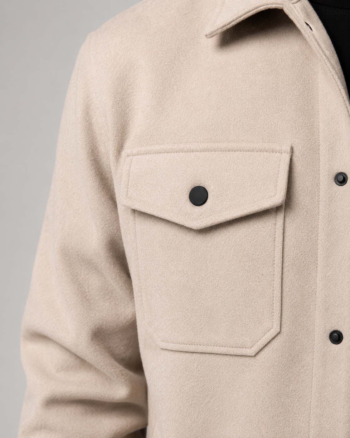 Men's Casual Utility Overshirt Jacket