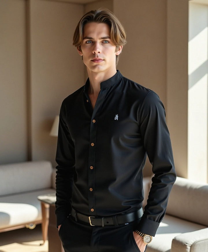 Men's Slim Fit Cotton Dress Shirt - Casual Everyday Wear