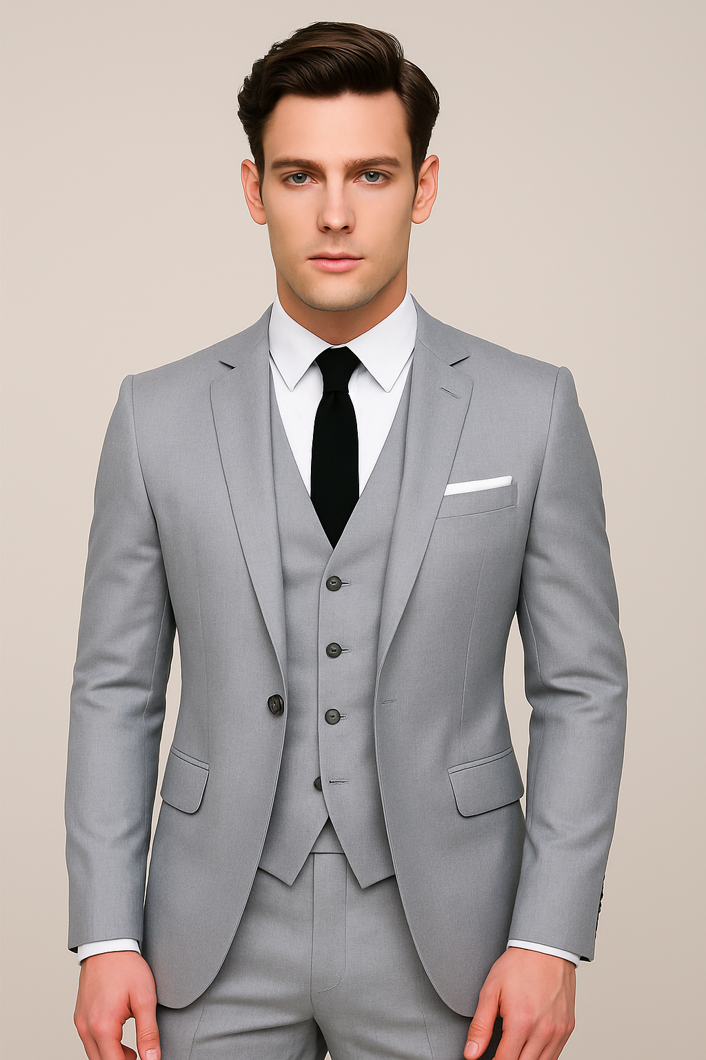 Men's Tailored Three-Piece Suit