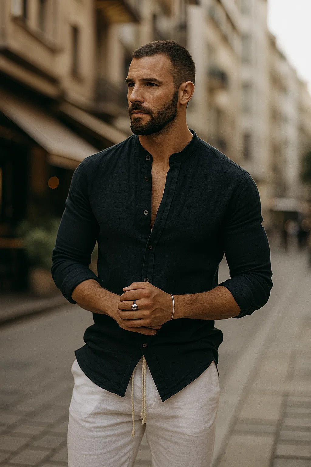 Men's Casual Knit Shirt - Relaxed Fit for Everyday Wear