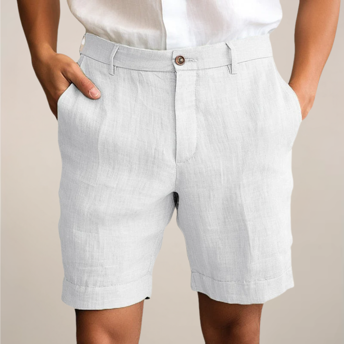 Men's Solid Knit Shorts - Lightweight Summer Casual
