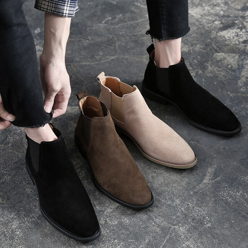 Men's Ankle Boots - Elegant Design