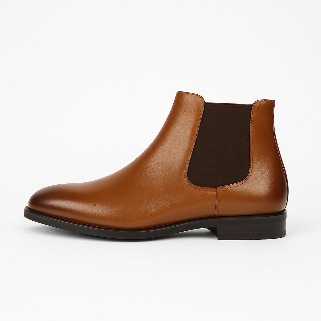 Men's High Ankle Chelsea Boots - Slip-On Comfort