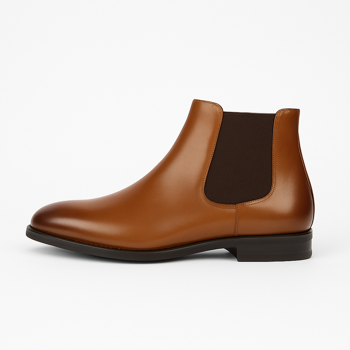 Men's High Ankle Chelsea Boots - Slip-On Comfort