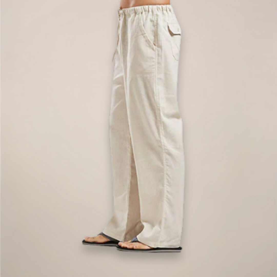 Men's Linen Pants - Lightweight Breathable Summer Comfort