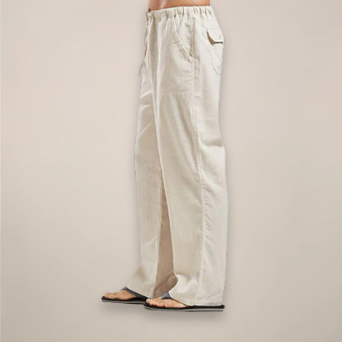 Men's Linen Pants - Lightweight Breathable Summer Comfort