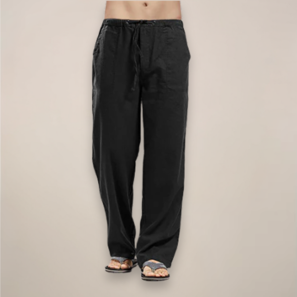 Men's Linen Pants - Lightweight Breathable Summer Comfort
