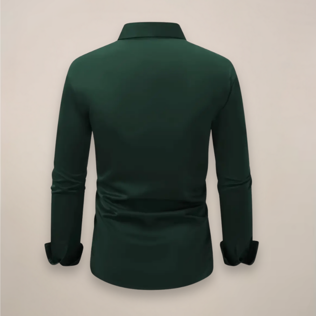 Men's Classic Fit Long Sleeve Shirt - Versatile Smart Casual