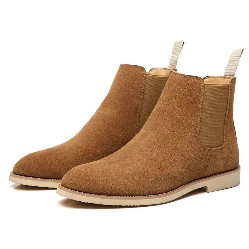 Men's Retro Chelsea Boots - Medium-High Ankle Design
