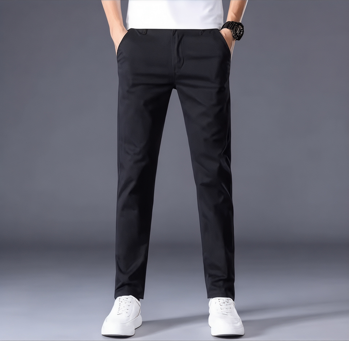 Men's Slim Fit Cotton Trousers - Classic Smart Casual