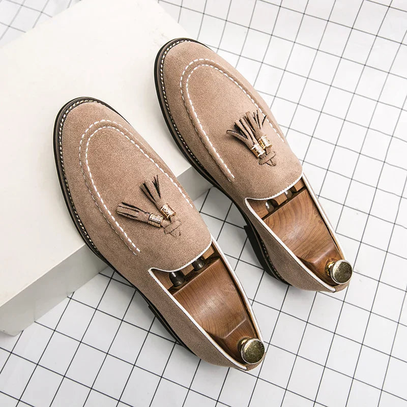 Men's Suede Moccasins - Smart Casual Footwear