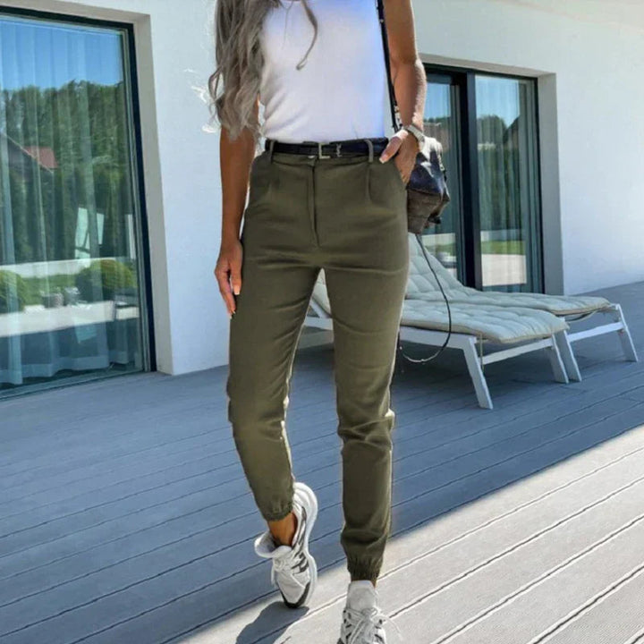 Chloe | Women's High-Waist Versatile Pants, Casual