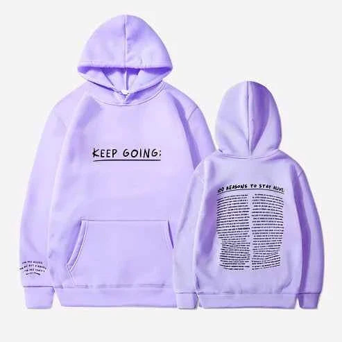 Women's Motivational Hoodie: 100 Reasons to Stay Positive