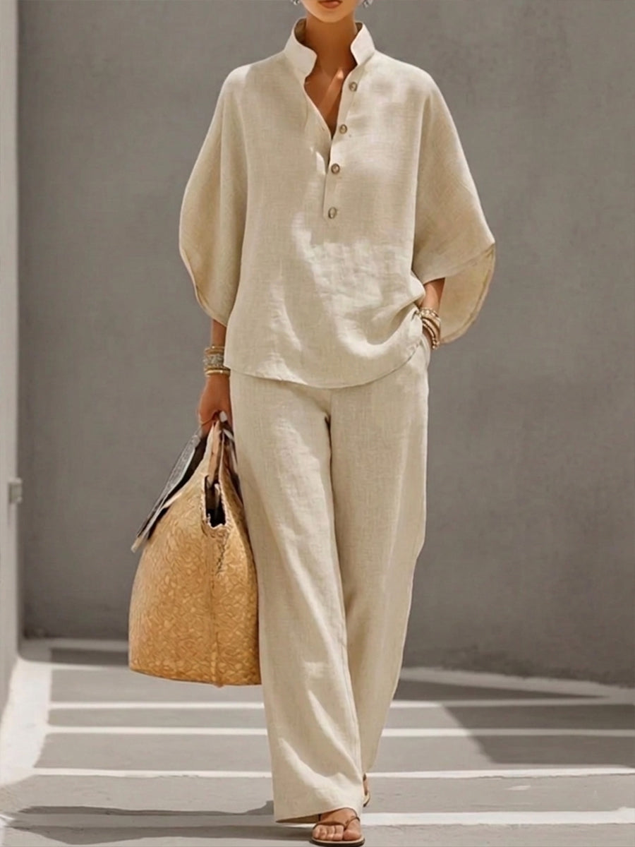 Nerina | Women's Lightweight Loungewear Blouse, Casual