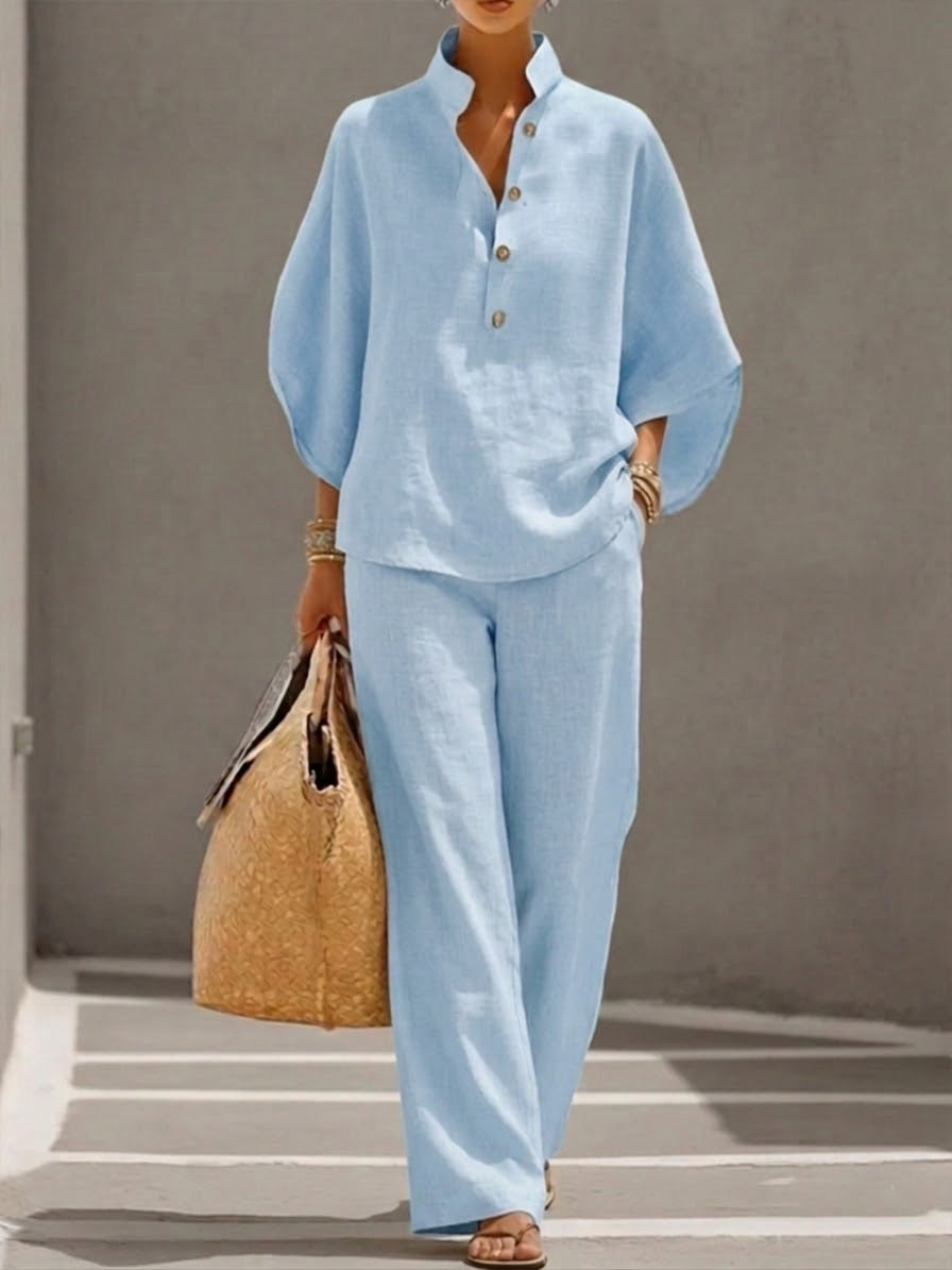 Nerina | Women's Lightweight Loungewear Blouse, Casual