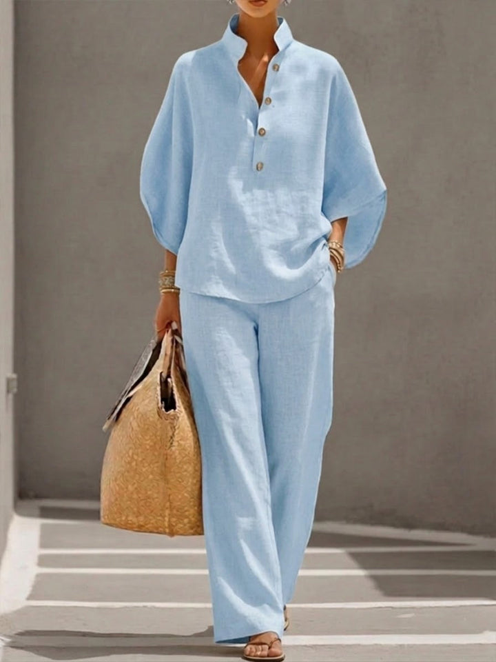 Nerina | Women's Lightweight Loungewear Blouse, Casual