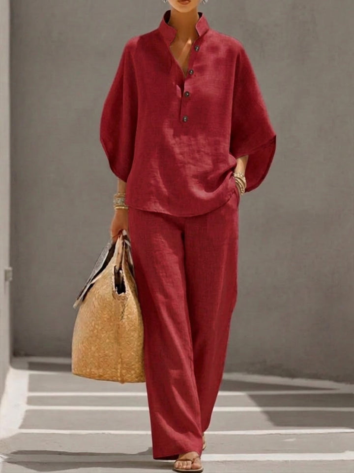 Nerina | Women's Lightweight Loungewear Blouse, Casual