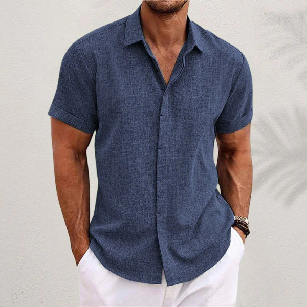 Men's Casual Linen Shirt - Summer Vacation