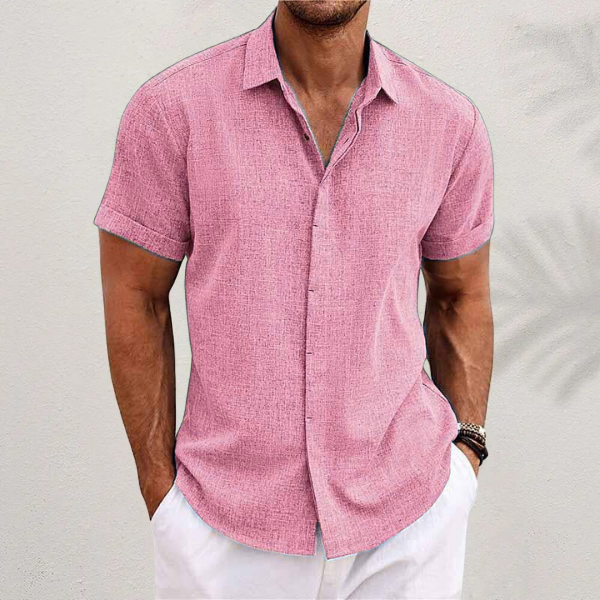 Men's Casual Linen Shirt - Summer Vacation