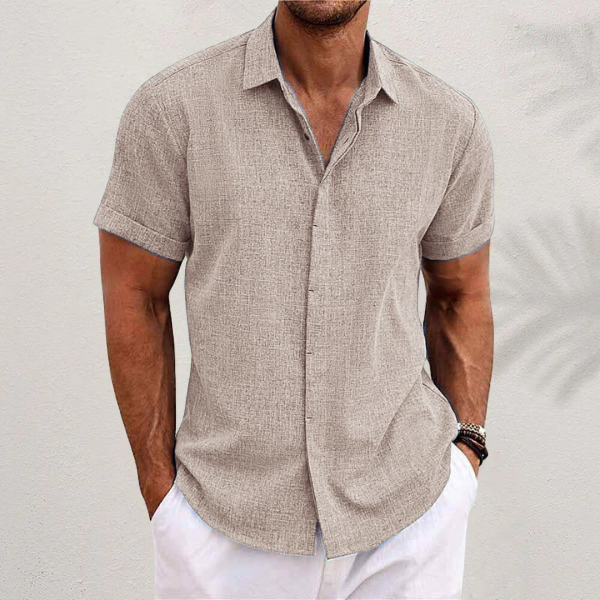 Men's Casual Linen Shirt - Summer Vacation