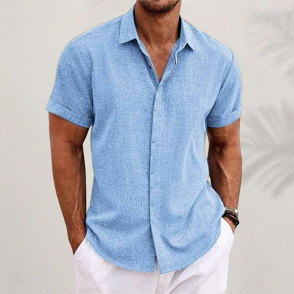 Men's Casual Linen Shirt - Summer Vacation