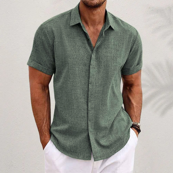 Men's Casual Linen Shirt - Summer Vacation