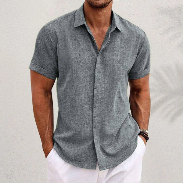 Men's Casual Linen Shirt - Summer Vacation