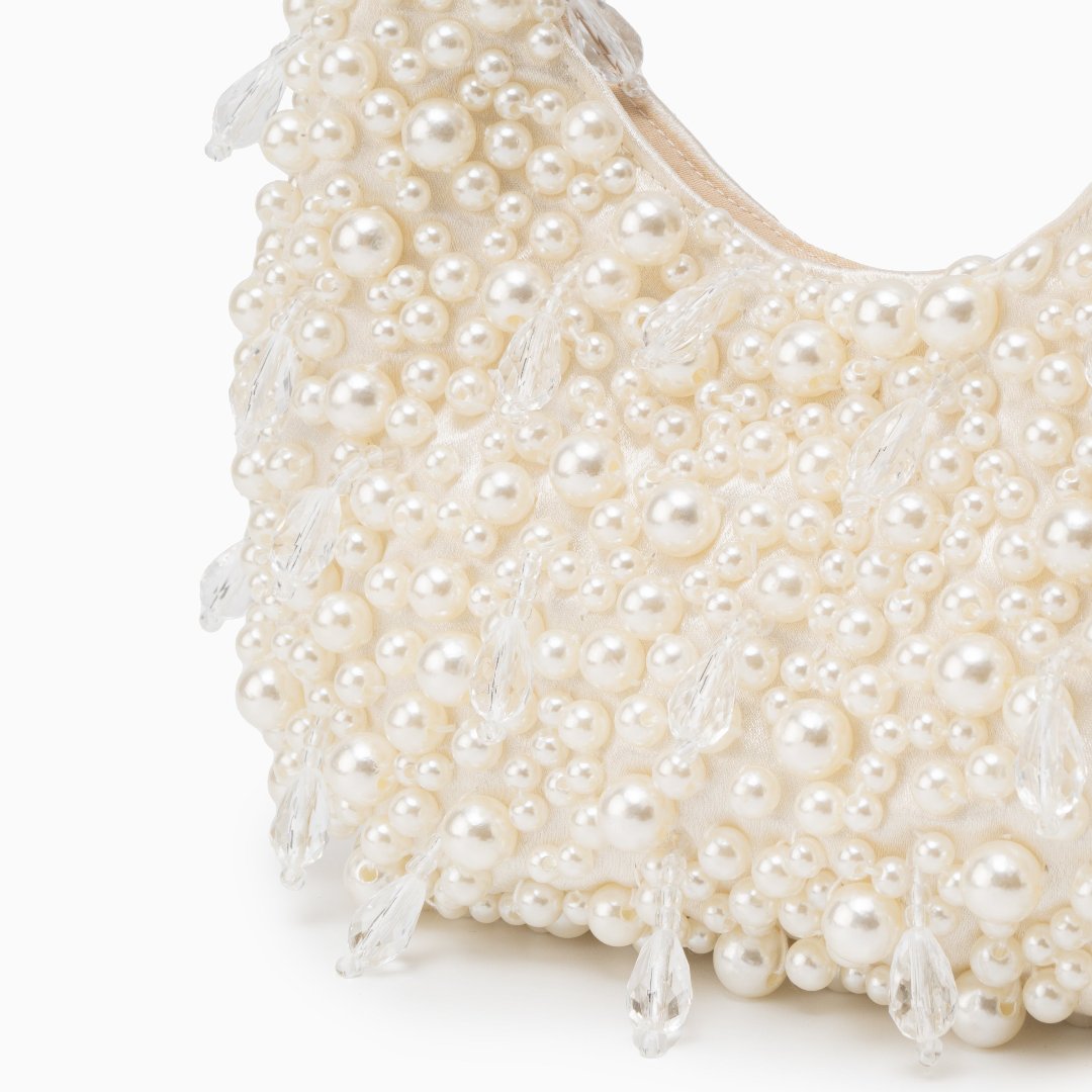 Women's Structured Mini Handbag - Sculpted Top-Handle Design