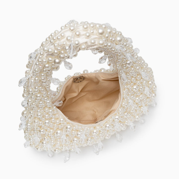 Women's Structured Mini Handbag - Sculpted Top-Handle Design