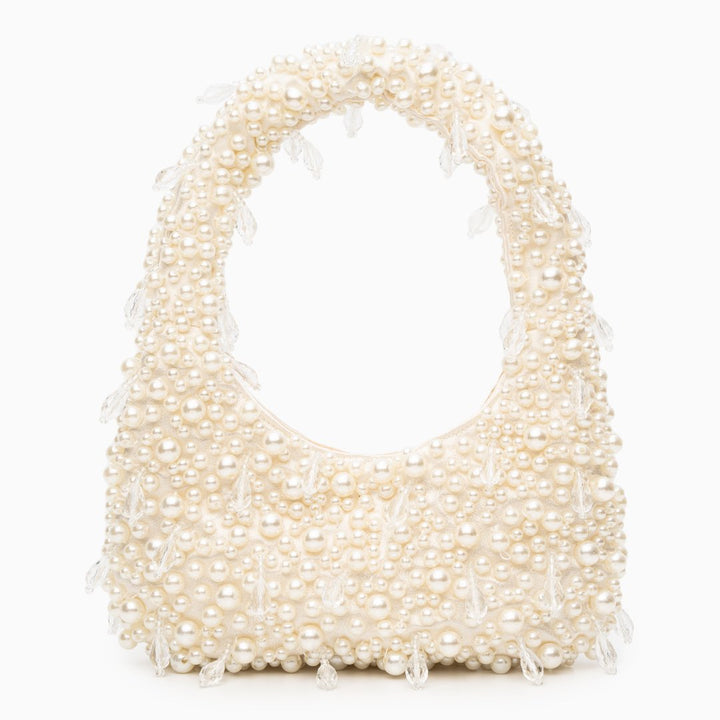 Women's Structured Mini Handbag - Sculpted Top-Handle Design