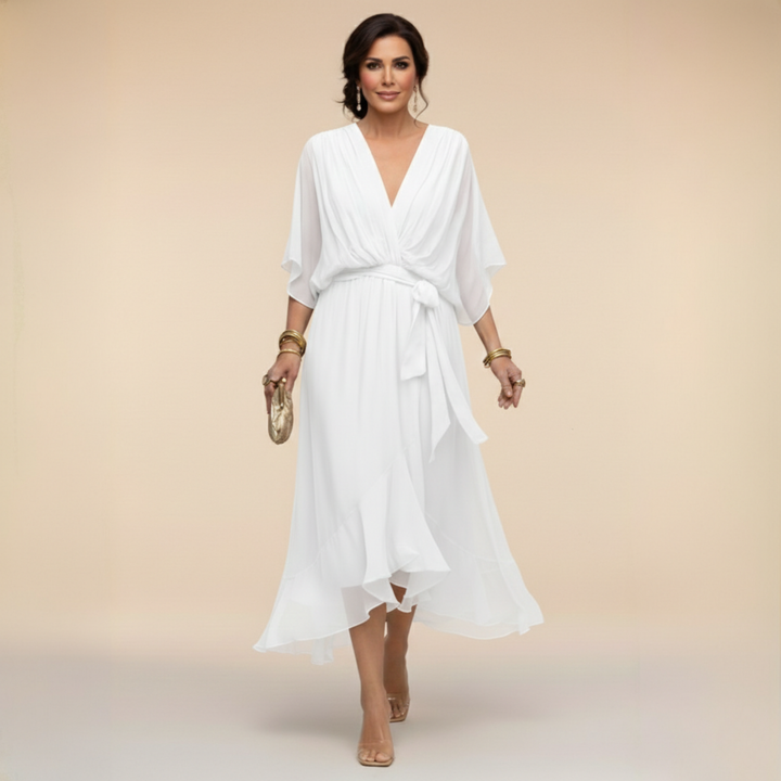 Sofia | Women's Elegant Wrap Midi Dress