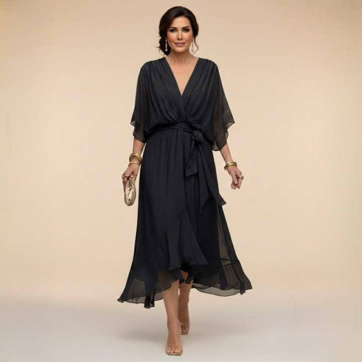 Sofia | Women's Elegant Wrap Midi Dress