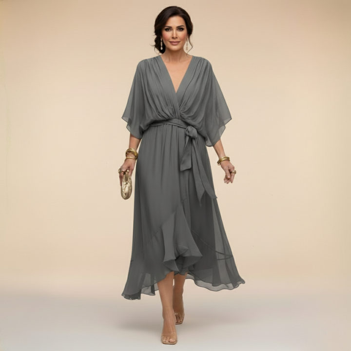 Sofia | Women's Elegant Wrap Midi Dress