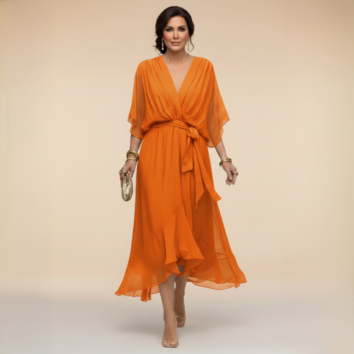 Sofia | Women's Elegant Wrap Midi Dress