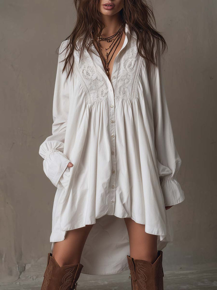 Scarlett | Women's Lace Irregular Hem Mini Dress, Evening