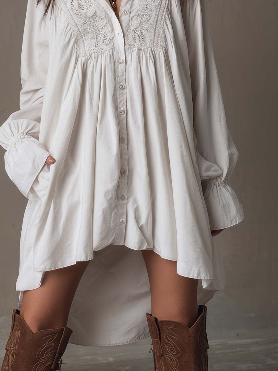 Scarlett | Women's Lace Irregular Hem Mini Dress, Evening