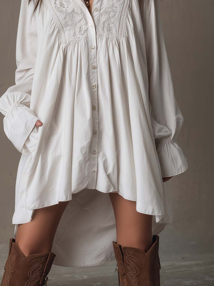 Scarlett | Women's Lace Irregular Hem Mini Dress, Evening