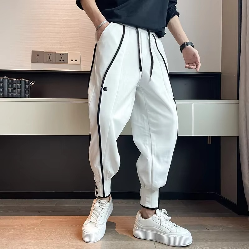 Men's Casual Wide Leg Jogger Pants – Korean Style Sweatpants for Fitness and Daily Use