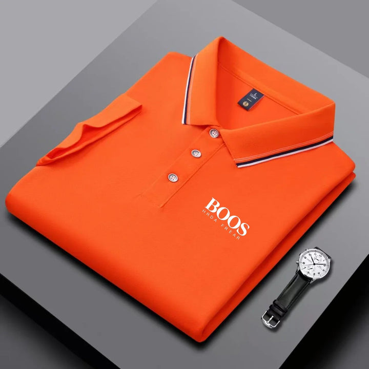 Men's Short Sleeve Polo Shirt - Breathable Casual Wear
