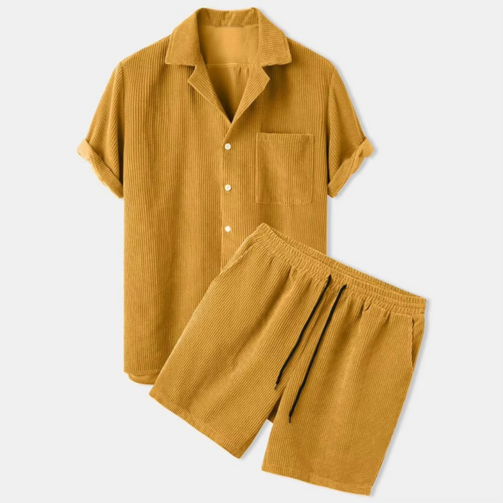 Fox | Men's Casual Short Sleeve Shirt & Shorts Set