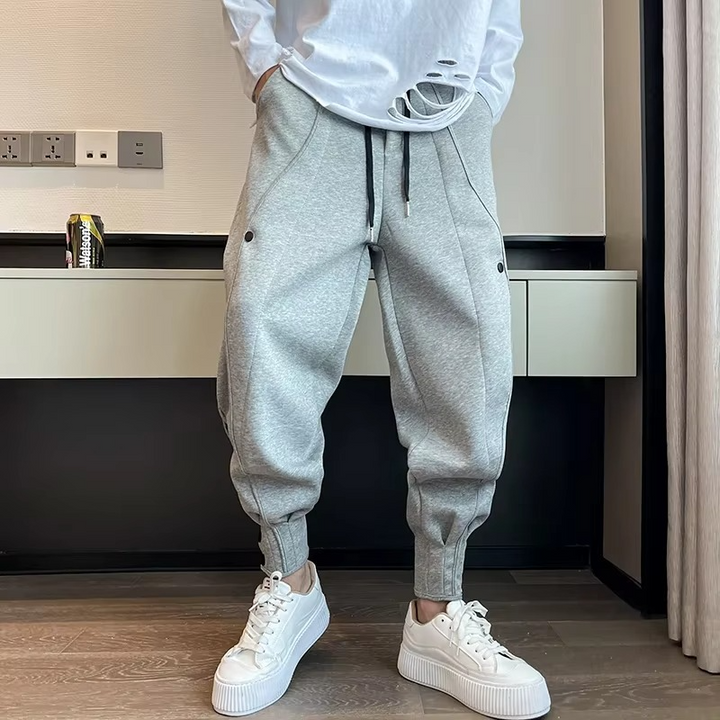 Men's Casual Wide Leg Jogger Pants – Korean Style Sweatpants for Fitness and Daily Use