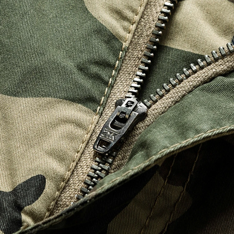 Men's Camo Cotton Shorts - Casual