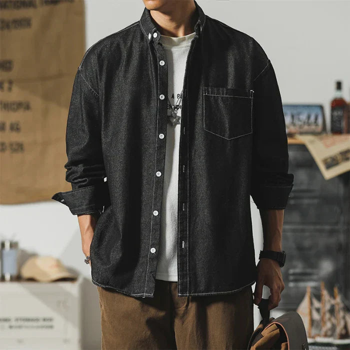 Men's Casual Denim Shirt - Everyday Wear