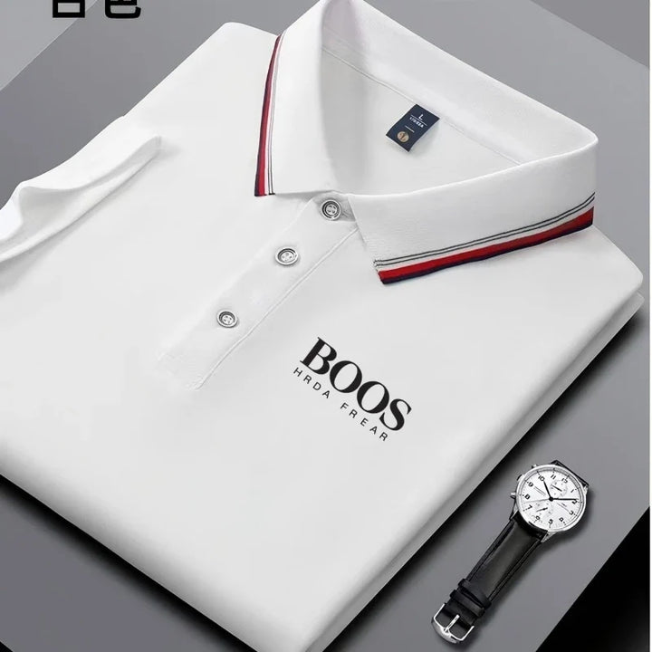 Men's Short Sleeve Polo Shirt - Breathable Casual Wear