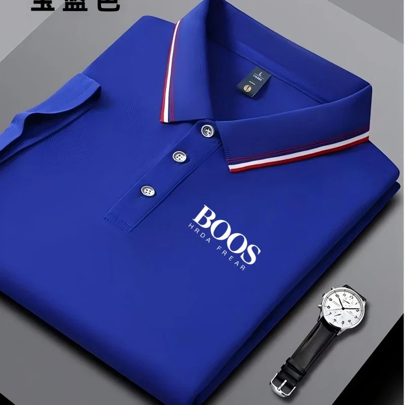 Men's Short Sleeve Polo Shirt - Breathable Casual Wear