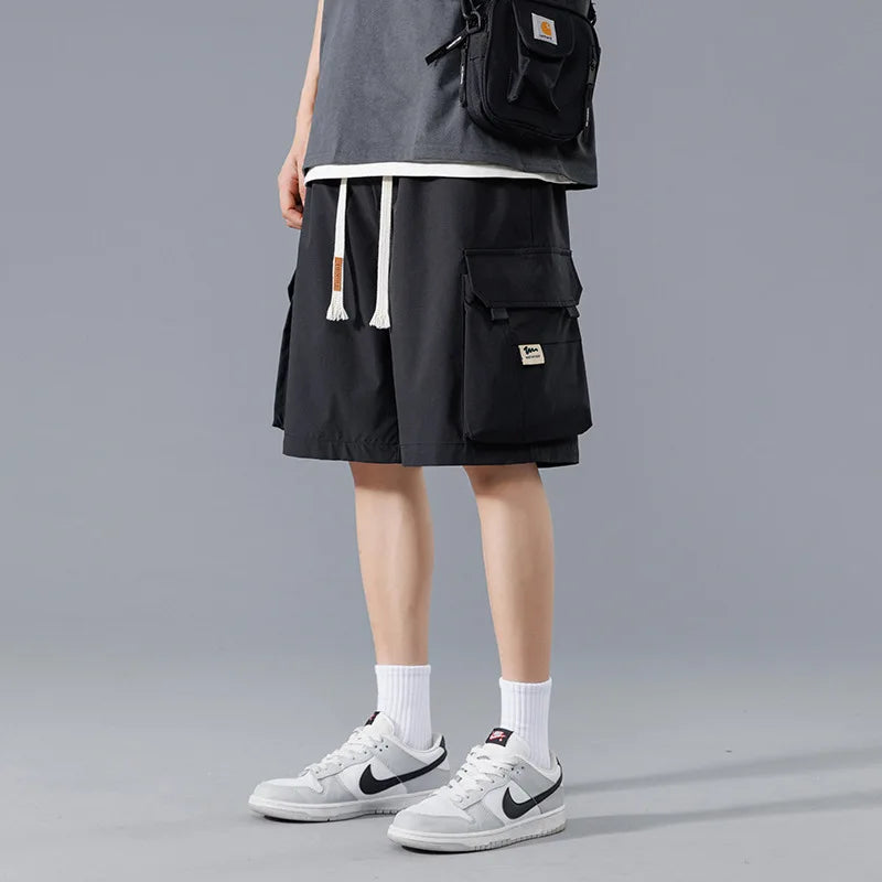 Men's Utility Cargo Shorts - Relaxed Fit with Pockets