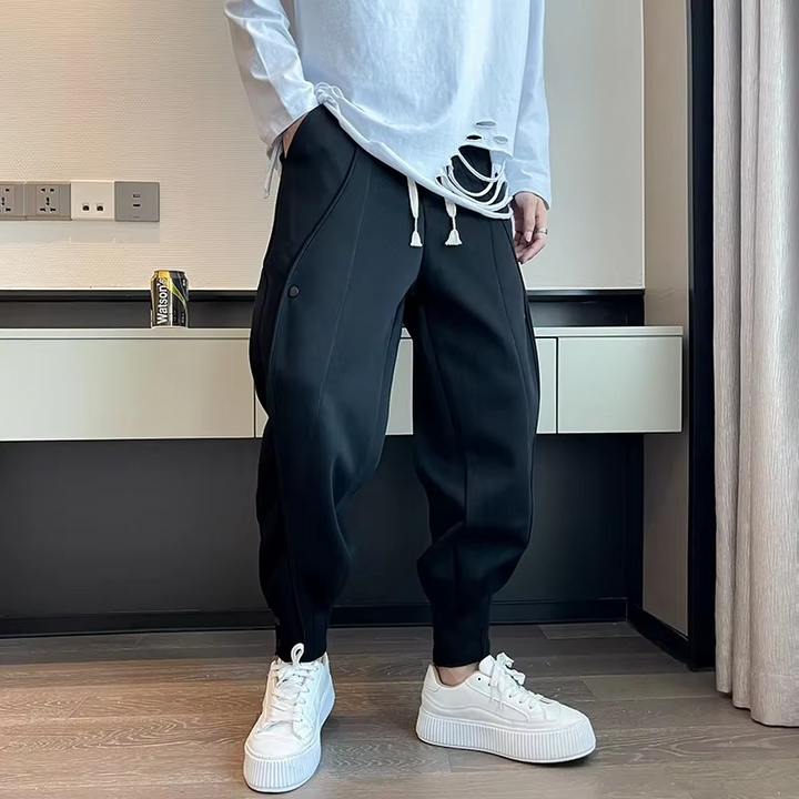 Men's Casual Wide Leg Jogger Pants – Korean Style Sweatpants for Fitness and Daily Use