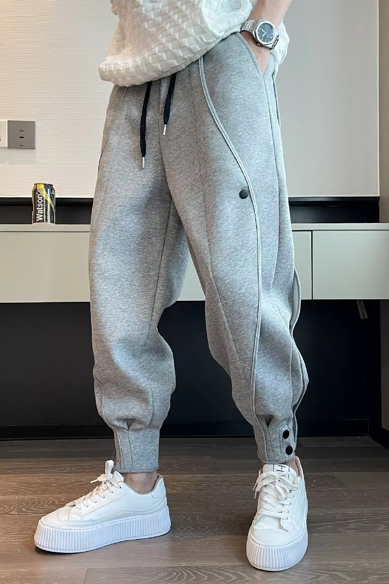 Men's Casual Wide Leg Jogger Pants – Korean Style Sweatpants for Fitness and Daily Use